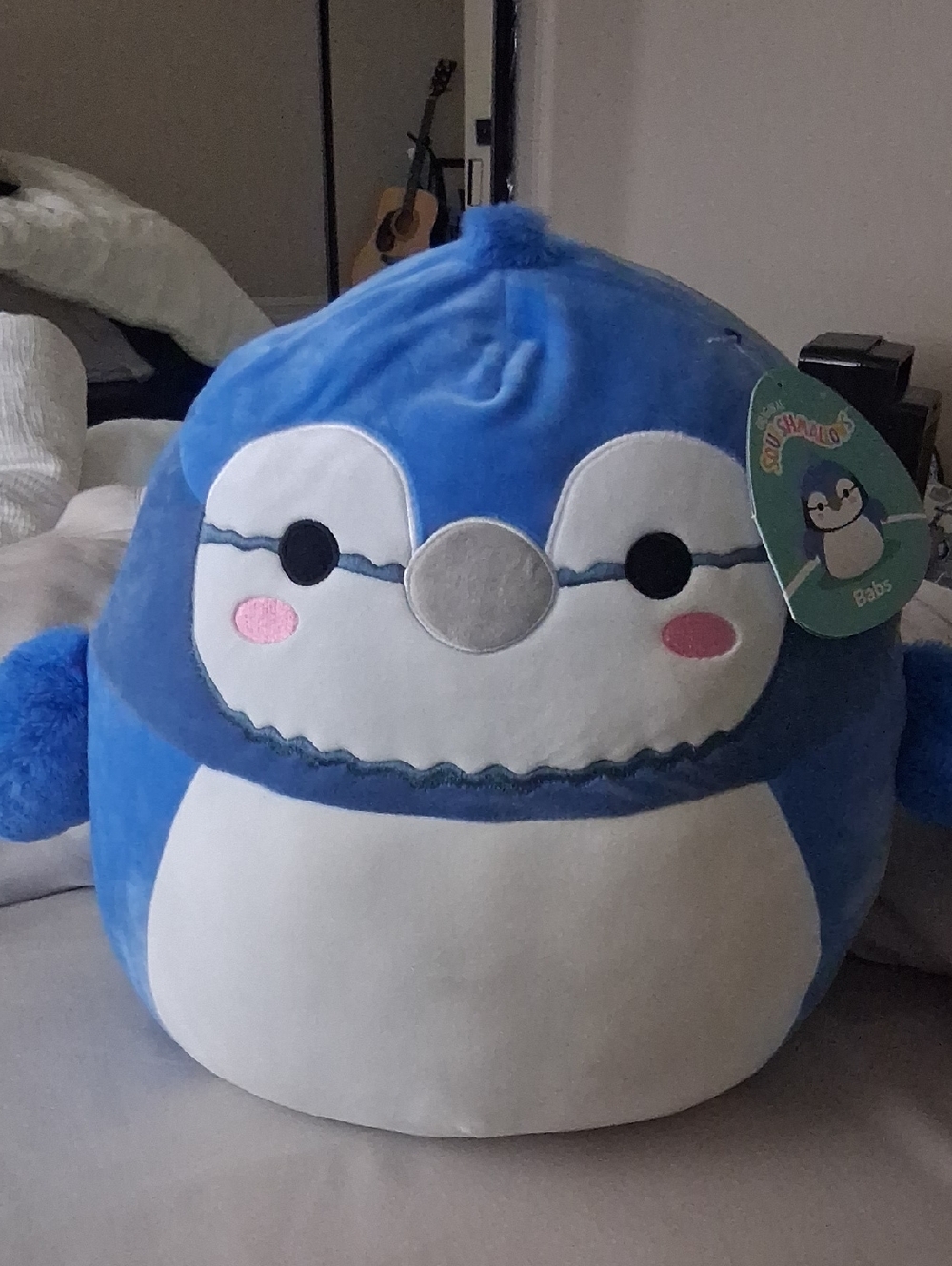 Squishmallows Blue and White Blue Jay Plush - Babs